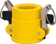 NewAge Industries - 1-1/2" Nylon Cam & Groove Suction & Discharge Hose Female Coupler Female NPT Thread - Part D, 1-1/2" Thread, 150 Max psi - Apex Tool & Supply