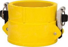 NewAge Industries - 4" Nylon Cam & Groove Suction & Discharge Hose Female Coupler Female NPT Thread - Part D, 4" Thread, 75 Max psi - Apex Tool & Supply