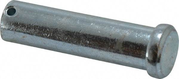 Value Collection - 3/4" Pin Diam, 2-3/4" OAL, Standard Clevis Pin - 5/32" Hole, 2-19/32" Usable Length, Zinc-Plated Steel - Apex Tool & Supply