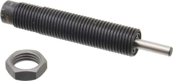 Parker - M14x1.5 Thread, 0.19 Rod Diam, 1/2 Stroke Length, Male Button Shock - 0.46 Shock Outside Diam, 3.59 OAL - Apex Tool & Supply