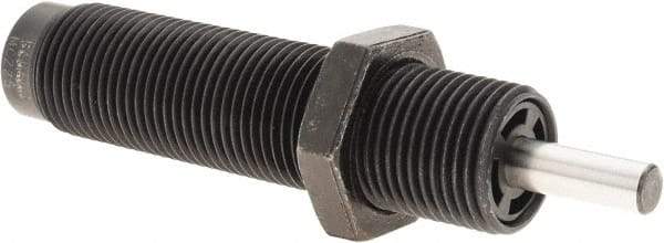 Parker - 3/4-16 Thread, 1/4 Rod Diam, 1/2 Stroke Length, Male Button Shock - 0.66 Shock Outside Diam, 3.81 OAL - Apex Tool & Supply
