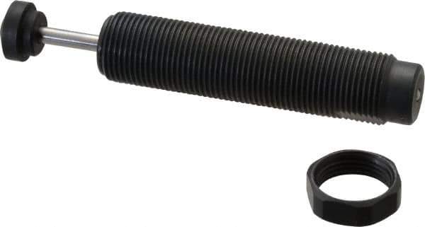 Parker - M20x1.5 Thread, 0.19 Rod Diam, 0.59 Stroke Length, Male Button Shock - 0.66 Shock Outside Diam, 4.62 OAL - Apex Tool & Supply