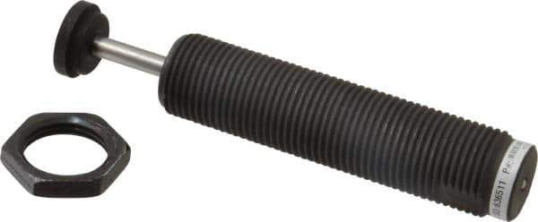 Parker - 1-12 Thread, 1/4 Rod Diam, 0.91 Stroke Length, Male Button Shock - 0.87 Shock Outside Diam, 5.62 OAL - Apex Tool & Supply