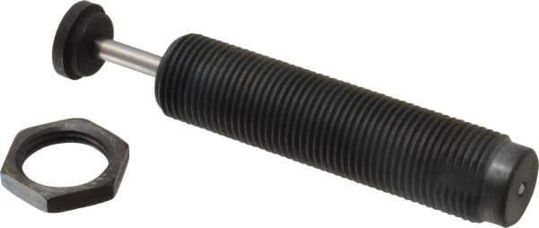 Parker - 1-12 Thread, 1/4 Rod Diam, 0.91 Stroke Length, Male Button Shock - 0.87 Shock Outside Diam, 5.62 OAL - Apex Tool & Supply