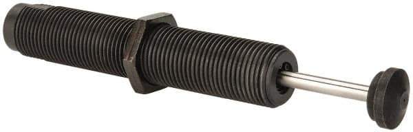 Parker - 1-12 Thread, 1/4 Rod Diam, 1.58 Stroke Length, Male Button Shock - 0.87 Shock Outside Diam, 7.44 OAL - Apex Tool & Supply