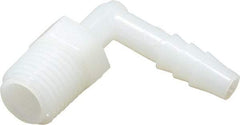 NewAge Industries - 1/4" Barb, 1/4 NPT, Multiple Barbed Tube Elbow - Nylon, Male - Apex Tool & Supply