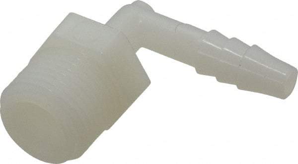 NewAge Industries - 1/4" Barb, 3/8 NPT, Multiple Barbed Tube Elbow - Nylon, Male - Apex Tool & Supply