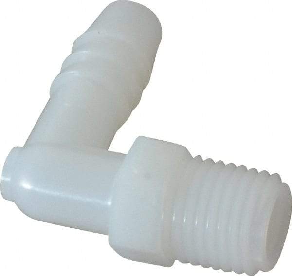 NewAge Industries - 3/8" Barb, 1/4 NPT, Multiple Barbed Tube Elbow - Nylon, Male - Apex Tool & Supply