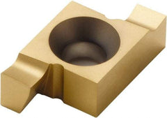 Seco - 144014EAR FA Grade CP500, 4mm Cutting Width Carbide Grooving Insert - 4mm Max Depth of Cut, Right Hand, TiAlN/TiN Finish - Apex Tool & Supply