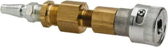 North - 2" Long, 1/2" Internal Diam, Coupler for SAR Systems - Gold & Silver, Compatible with CF2000 Series - Apex Tool & Supply