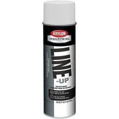 Krylon - 18 fl oz White Striping Paint - 234 to 332 Sq Ft/Gal Coverage, Solvent-Based Formula - Apex Tool & Supply