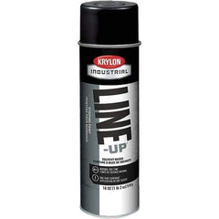 Krylon - 18 fl oz Black Striping Paint - 234 to 332 Sq Ft/Gal Coverage, Solvent-Based Formula - Apex Tool & Supply