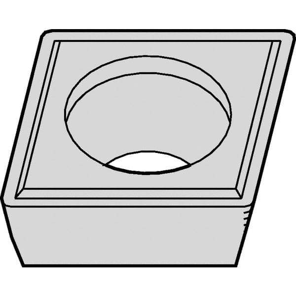 Kennametal - CPGM32.52 NONE Grade KCP25B Carbide Turning Insert - TiOCN Finish, 80° Diamond, 3/8" Inscr Circle, 5/32" Thick, 1/32" Corner Radius - Apex Tool & Supply