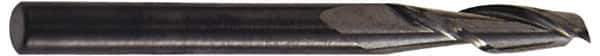 Hertel - 3/4", 3" LOC, 3/4" Shank Diam, 6" OAL, 2 Flute, Solid Carbide Square End Mill - Single End, Uncoated, Spiral Flute, 30° Helix, Centercutting, Right Hand Cut - Apex Tool & Supply