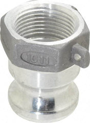 EVER-TITE Coupling Products - 1" Aluminum Cam & Groove Suction & Discharge Hose Male Adapter Female NPT Thread - Part A, 1" Thread, 250 Max psi - Apex Tool & Supply
