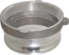 EVER-TITE Coupling Products - 6" Aluminum Cam & Groove Suction & Discharge Hose Male Adapter Female NPT Thread - Part A, 6" Thread, 75 Max psi - Apex Tool & Supply