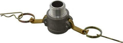 EVER-TITE Coupling Products - 1" Aluminum Cam & Groove Suction & Discharge Hose Female Coupler Male NPT Thread - Part B, 1" Thread, 250 Max psi - Apex Tool & Supply