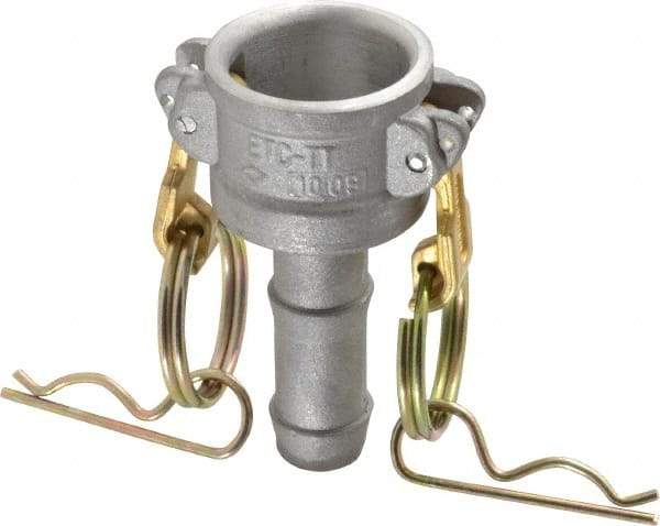 EVER-TITE Coupling Products - 3/4" Aluminum Cam & Groove Suction & Discharge Hose Female Coupler Hose Shank - Part C, 250 Max psi - Apex Tool & Supply