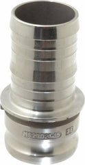 EVER-TITE Coupling Products - 3" Aluminum Cam & Groove Suction & Discharge Hose Male Adapter Hose Shank - Part E, 125 Max psi - Apex Tool & Supply
