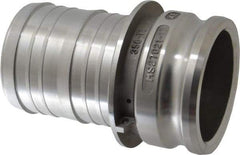 EVER-TITE Coupling Products - 4" Aluminum Cam & Groove Suction & Discharge Hose Male Adapter Hose Shank - Part E, 100 Max psi - Apex Tool & Supply