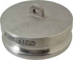 EVER-TITE Coupling Products - 5" Aluminum Cam & Groove Suction & Discharge Hose Dust Plug For Use with Couplers - Part DP, 75 Max psi - Apex Tool & Supply