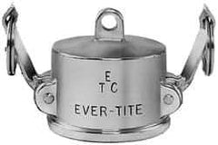 EVER-TITE Coupling Products - 1-1/4" Brass Cam & Groove Suction & Discharge Hose Dust Cap For Use with Adapters - Part DC, 350 Max psi - Apex Tool & Supply
