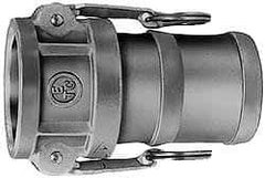 EVER-TITE Coupling Products - 3" Brass Cam & Groove Suction & Discharge Hose Female Coupler Hose Shank - Part C, 250 Max psi - Apex Tool & Supply