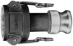 EVER-TITE Coupling Products - 2" Aluminum Cam & Groove Suction & Discharge Hose Female Coupler Male Adapter - 4" Thread, 250 Max psi - Apex Tool & Supply