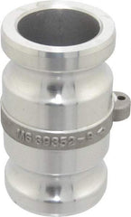 EVER-TITE Coupling Products - 2" Aluminum Cam & Groove Suction & Discharge Hose Spool Adapter - 2" Thread, 250 Max psi - Apex Tool & Supply