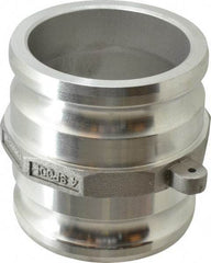 EVER-TITE Coupling Products - 4" Aluminum Cam & Groove Suction & Discharge Hose Spool Adapter - 4" Thread, 100 Max psi - Apex Tool & Supply