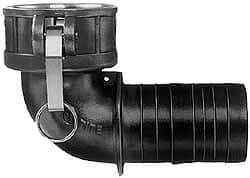 EVER-TITE Coupling Products - 2" Brass Cam & Groove Suction & Discharge Hose Female Coupler Hose Shank - Part C, 350 Max psi - Apex Tool & Supply