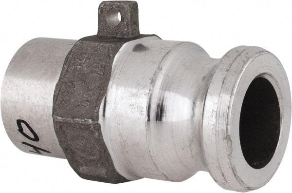 EVER-TITE Coupling Products - 1" Aluminum Cam & Groove Suction & Discharge Hose Male Adapter Female NPT Thread - Part A, 1" Butt Weld Thread, 250 Max psi - Apex Tool & Supply