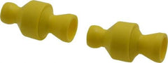 Value Collection - 2 Piece, 1/4" ID Coolant Hose Connection Valve - Male to Female Connection, POM Body, Unthreaded, Use with Snap Together Hose Systems - Apex Tool & Supply