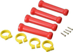 Value Collection - 1/2" Hose Inside Diam, Coolant Hose Extension Element Kit - Includes (4) 1/2" Element Clamps, (4) 1/2" Extension Elements, for Use with Snap Together Hose System, 8 Pieces - Apex Tool & Supply