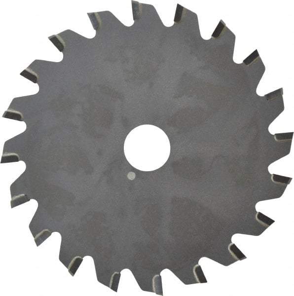 Onsrud - 4" Diam x 0.095" Blade Thickness x 5/8" Arbor Hole Diam, 20 Tooth Slitting and Slotting Saw - Arbor Connection, Right Hand, Uncoated, Carbide-Tipped, 0° Rake - Apex Tool & Supply