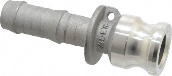 EVER-TITE Coupling Products - 3/4" Stainless Steel Cam & Groove Suction & Discharge Hose Male Adapter Hose Shank - Part E, 250 Max psi - Apex Tool & Supply