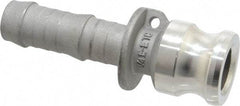 EVER-TITE Coupling Products - 3/4" Stainless Steel Cam & Groove Suction & Discharge Hose Male Adapter Hose Shank - Part E, 250 Max psi - Apex Tool & Supply