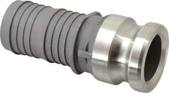 EVER-TITE Coupling Products - 2" Stainless Steel Cam & Groove Suction & Discharge Hose Male Adapter Hose Shank - Part E, 250 Max psi - Apex Tool & Supply