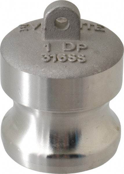 EVER-TITE Coupling Products - 1" Stainless Steel Cam & Groove Suction & Discharge Hose Dust Plug For Use with Couplers - Part DP, 250 Max psi - Apex Tool & Supply