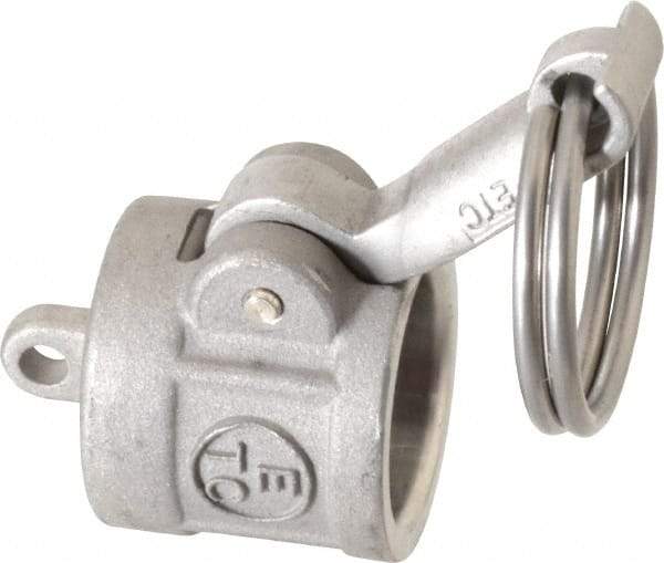 EVER-TITE Coupling Products - 1/2" Stainless Steel Cam & Groove Suction & Discharge Hose Dust Cap For Use with Adapters - Part DC, 250 Max psi - Apex Tool & Supply