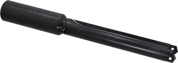 Allied Machine and Engineering - Series 2, 31/32 to 1-3/8" Diam, 1-1/4" Diam Straight Shank, Straight Flute Spade Drill - 5-3/8" Max Depth, 6-41/64" Body Length, 10" OAL, Intermediate Length, Through Coolant - Apex Tool & Supply