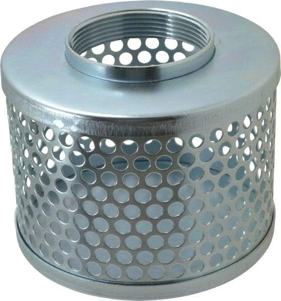 Kuriyama of America - 3" Hose, Round Hole Strainer - Plated Steel - Apex Tool & Supply
