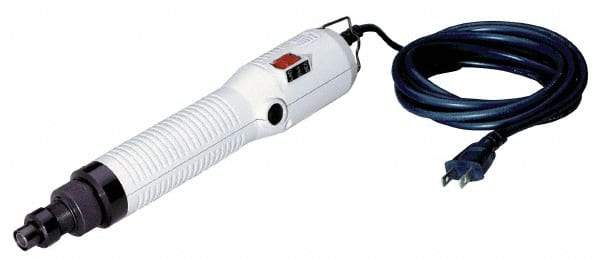 Ingersoll-Rand - lnline Handle, 2,000 RPM, 4.4 to 16 In/Lb Torque, Electric Screwdriver - 1/4" Bit Holder, 115 Volts, 0.45 Amps - Apex Tool & Supply