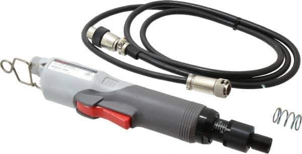Ingersoll-Rand - lnline Handle, 700 RPM, 0.5 to 10.44 In/Lb Torque, Electric Screwdriver - 1/4" Bit Holder, 24 Volts, 0.45 Amps - Apex Tool & Supply
