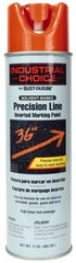 Rust-Oleum - 17 fl oz Orange Marking Paint - 600' to 700' Coverage at 1" Wide, Solvent-Based Formula - Apex Tool & Supply