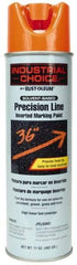 Rust-Oleum - 17 fl oz Orange Marking Paint - 600' to 700' Coverage at 1" Wide, Solvent-Based Formula - Apex Tool & Supply