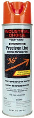 Rust-Oleum - 17 fl oz Orange Marking Paint - 600' to 700' Coverage at 1" Wide, Solvent-Based Formula - Apex Tool & Supply