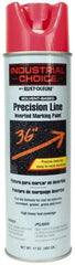 Rust-Oleum - 17 fl oz Pink Marking Paint - 600' to 700' Coverage at 1" Wide, Solvent-Based Formula - Apex Tool & Supply