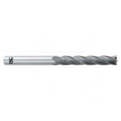 10mm Dia. x 102mm Overall Length 4-Flute Square End Solid Carbide SE End Mill-Round Shank-Center Cutting-Uncoated - Apex Tool & Supply