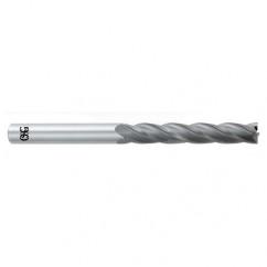25mm Dia. x 153mm Overall Length 4-Flute Square End Solid Carbide SE End Mill-Round Shank-Center Cutting-Uncoated - Apex Tool & Supply